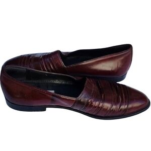 Stracam burgundy leather Italian loafers 11‎